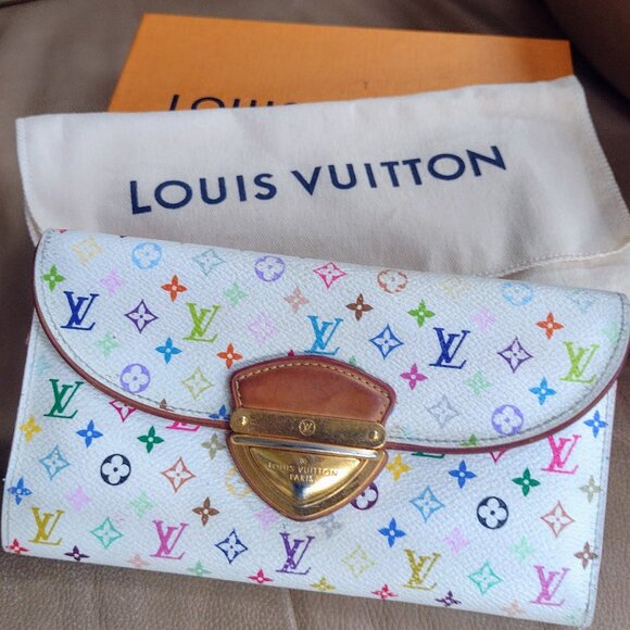 💖💖Beautiful Murakami Louis Vuitton Eugenie long wallet organizer / travel case - Picture 1 of 14
